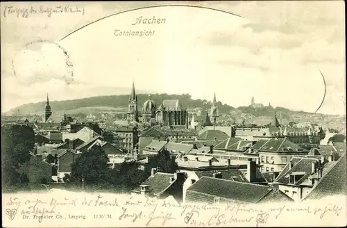 Ak Aachen in Nordrhein Westfalen, Totalansicht