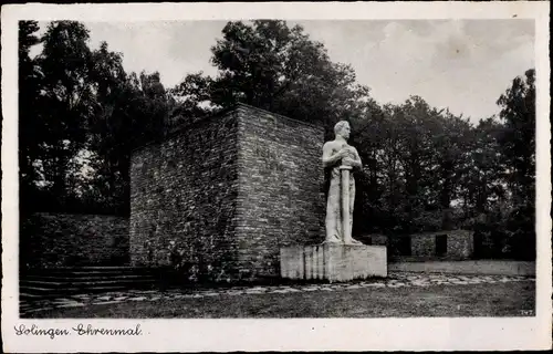 Ak Solingen in Nordrhein Westfalen, Ehrenmal