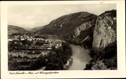 Ak Bad Münster am Stein Bad Kreuznach an der Nahe, Rheingrafenstein