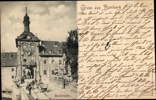 Ak Bamberg in Oberfranken, Rathaus
