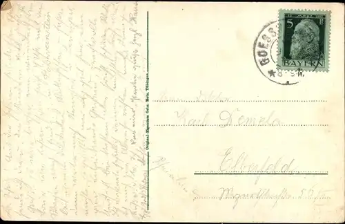 Ak Gößweinstein in Oberfranken, Ortsansicht, Kirche