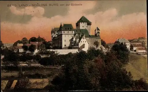 Ak Burg an der Wupper Solingen, Schloss Burg