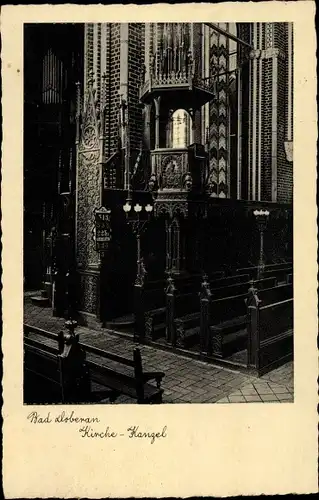 Ak Bad Doberan in Mecklenburg, Kirche, Münster, Kanzel