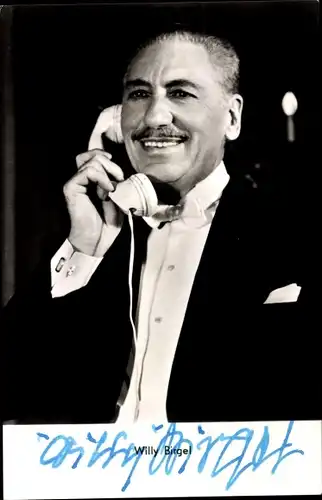 Ak Schauspieler Willy Birgel, Portrait, Telefon, Autogramm