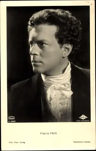 Ak Schauspieler Hans Holt, Portrait