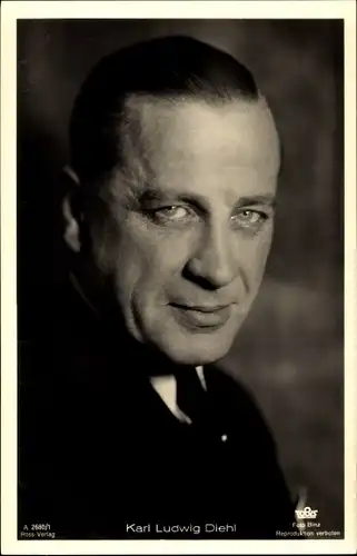 Ak Schauspieler Karl Ludwig Diehl, Portrait, Ross Verlag Nr. A 2680/1