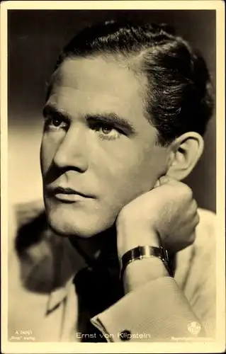 Ak Schauspieler Ernst von Klipstein, Portrait, Terra Film, Ross Verlag A 2424 1