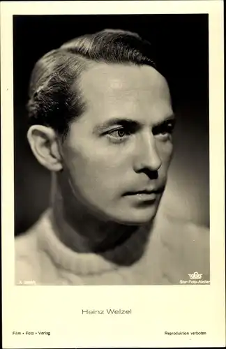 Ak Schauspieler Heinz Welzel, Portrait