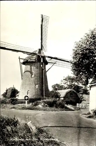 Ak Rockanje Südholland Niederlande, Korenmolen, Windmühle