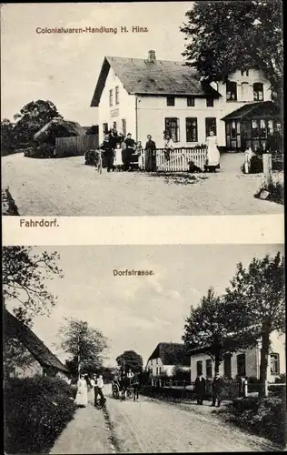 Ak Fahrdorf an der Schlei, Kolonialwarenhandlung, Dorfstraße