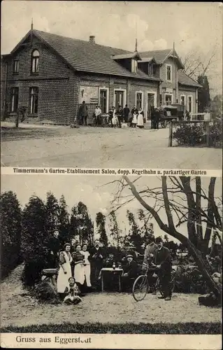 Ak Eggerstedt Pinneberg in Holstein, Timmermann's Garten Etablissement Salon