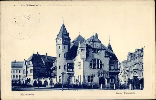 Ak Mannheim in Baden, Neue Turnhalle