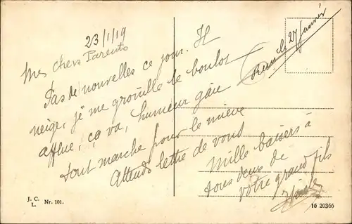 Ak Landau in der Pfalz, Postplatz