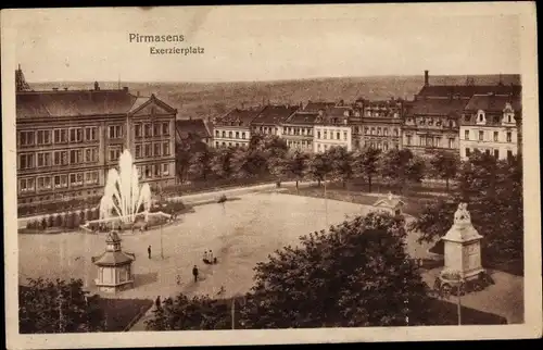 Ak Pirmasens am Pfälzerwald, Exerzierplatz