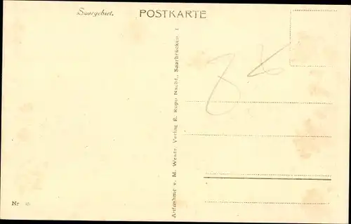 Ak Saarbrücken im Saarland, Bahnhofstraße, Straßenbahn, Passanten