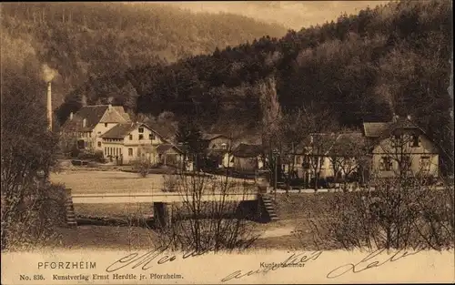 Ak Pforzheim im Schwarzwald, Kupferhammer