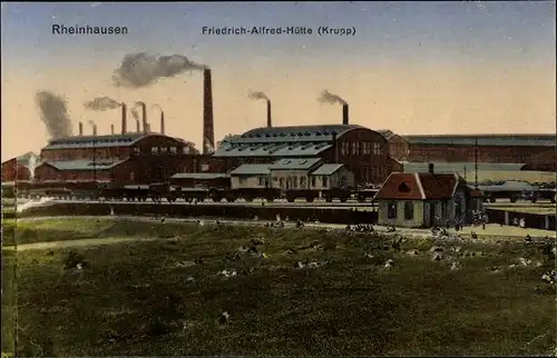 Ak Rheinhausen Duisburg im Ruhrgebiet, Friedrich Alfred Hütte, Krupp