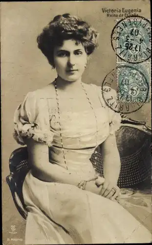 Ak Reina de España, Victoria Eugenia de Battenberg