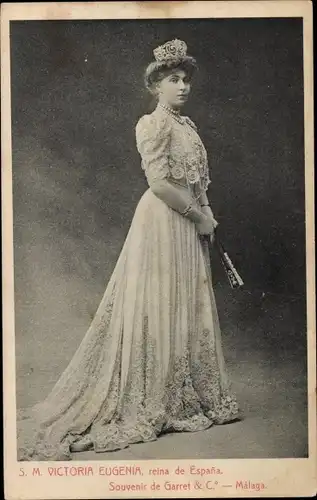 Ak S.M. Victoria Eugenia, reina de España
