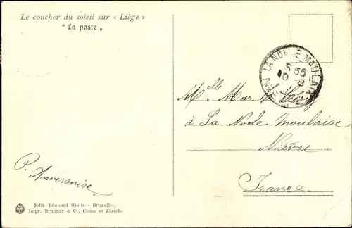 Ak Liège Lüttich Wallonien, La poste