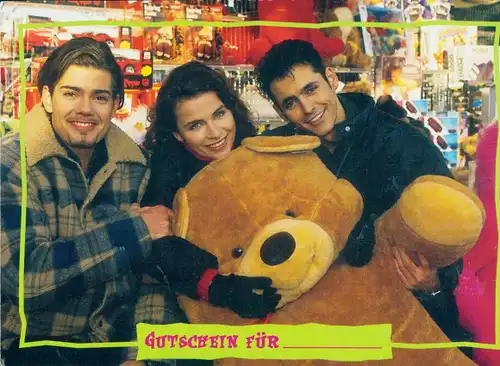 Ak Schauspieler von Gute Zeiten schlechte Zeiten, Die Morenos haben bärigen Spaß auf der Kirmes