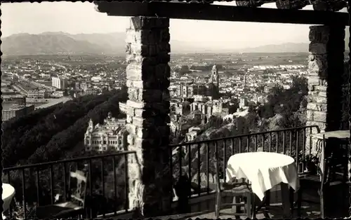 Ak Málaga Andalusien Spanien, Teilansicht