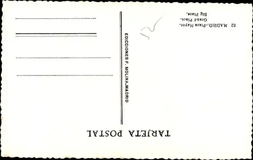 Ak Madrid Spanien, Plaza Mayor