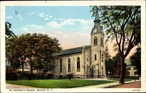 Ak Beacon New York USA, Saint Joachim's Church