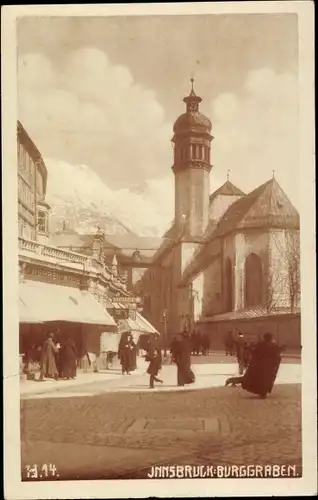 Ak Innsbruck in Tirol, Burggraben