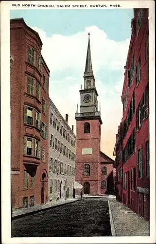 Ak Boston Massachusetts USA, old north church, Salem Street