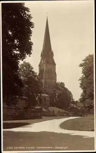Ak Edensor East Midlands, Church Chatsworth