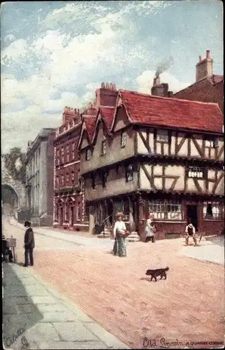 Ak Lincoln Lincolnshire England, Quaint Corner