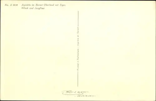 Ak Kanton Bern, Jungfrau, Jungfraubahn, Eiger