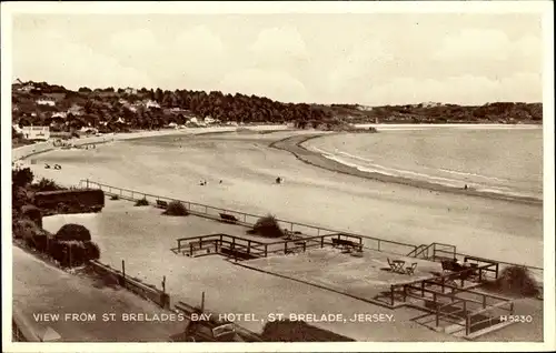 Ak St. Brélade Kanalinsel Jersey, View from St. Brélade's Bay Hotel