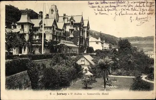 Ak Saint Aubin Kanalinsel Jersey, Somerville Hotel
