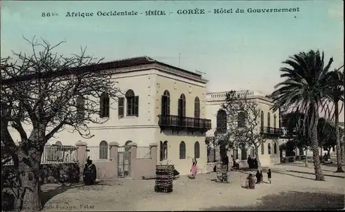 Ak Gorée Senegal, Afrique Occidentale, Hôtel du Gouvernement général