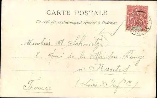 Ak Rufisque Senegal, Rue Faidherbe, Transport der Ware durch den Ort