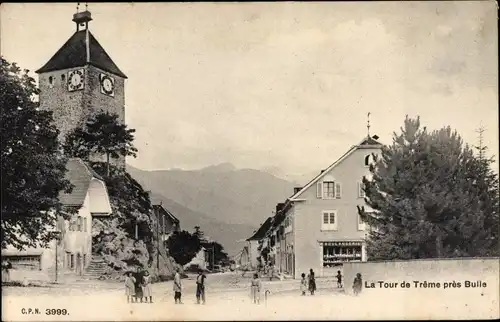 Ak Bulle Kanton Freiburg, La Tour de Treme