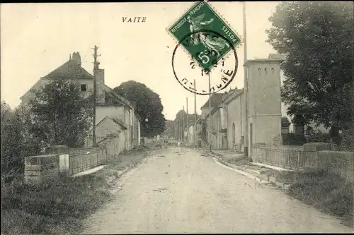 Ak Vaite Haute Saône, Straßenpartie, Wohnhäuser