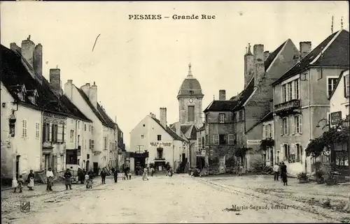 Ak Pesmes Haute Saône, Grande Rue