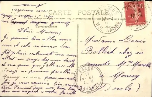 Ak Pesmes Haute Saône, Grande Rue