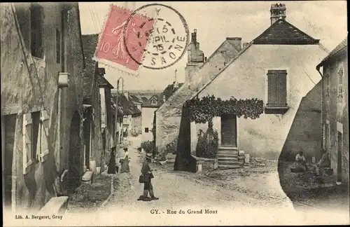 Ak Gy Haute Saône, Rue du Grand Mont