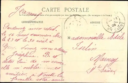 Ak Gy Haute Saône, Rue du Grand Mont