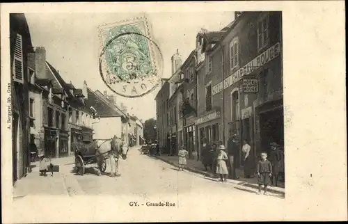 Ak Gy Haute Saône, Grande Rue