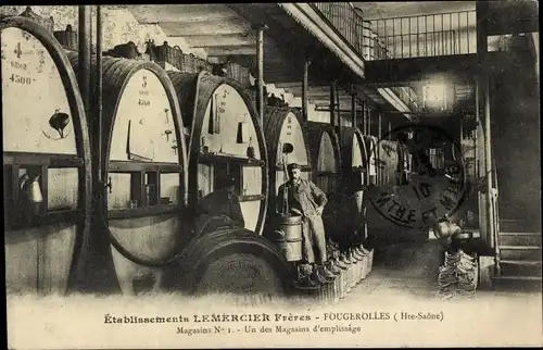 Ak Fougerolles Haute Saône, Etablissements Le Mercier Freres, Un des Magasins