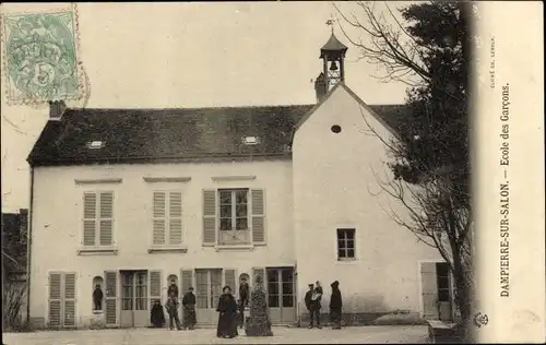 Ak Dampierre sur Salon Haute Saône, Ecole des Garcons