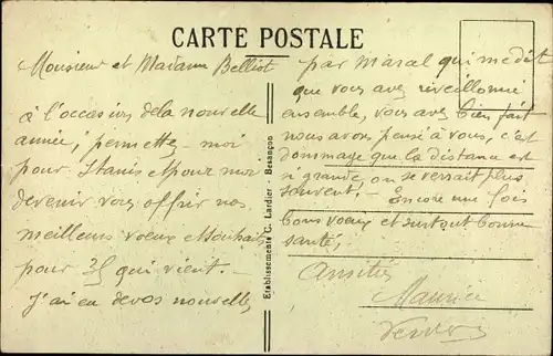 Ak Chassey lès Montbozon Haute Saône, Centre, Route de Vesoul