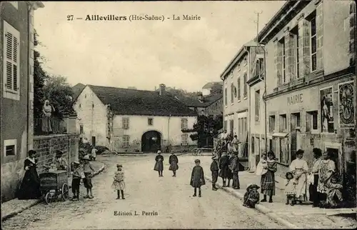 Ak Aillevillers Haute Saône, La Mairie