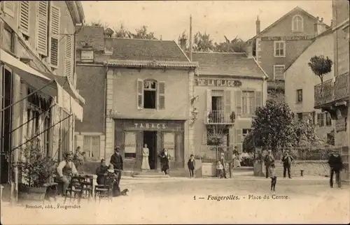 Ak Fougerolles Haute Saône, Place du Centre