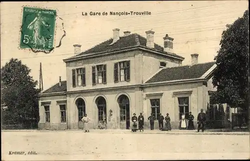 Ak Nançois le Grand Meuse, La Gare Nancois-Trouville